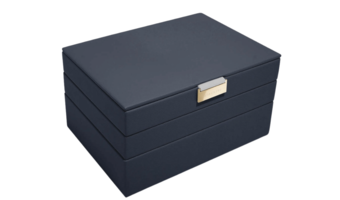 STACKERS Classic Jewelry Box 5-Set in Navy Blue - STACKERS BOX