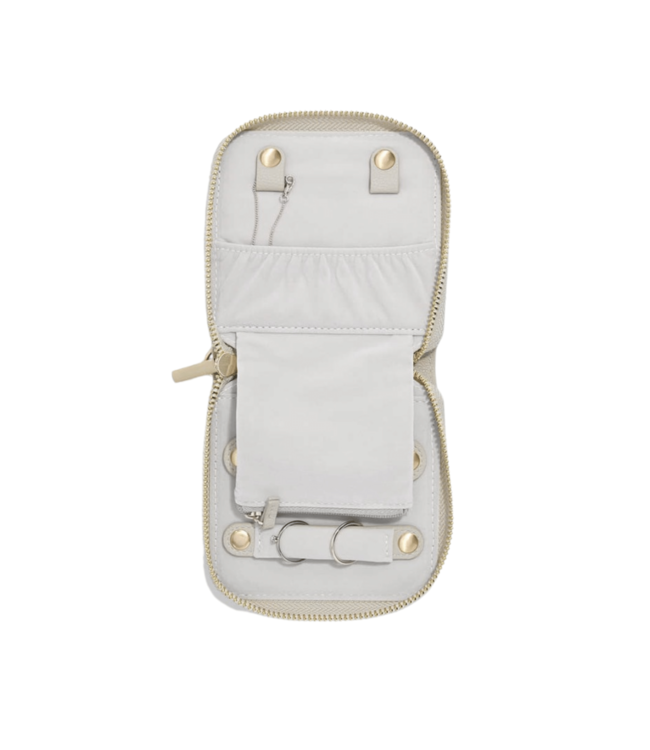 Square Etui Oatmeal & Grey Velvet