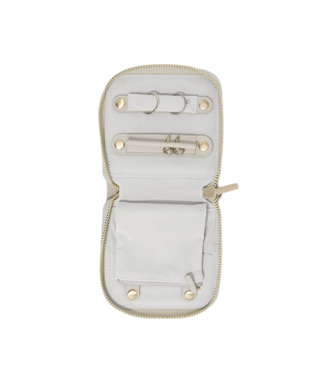 Square Etui Oatmeal & Grey Velvet