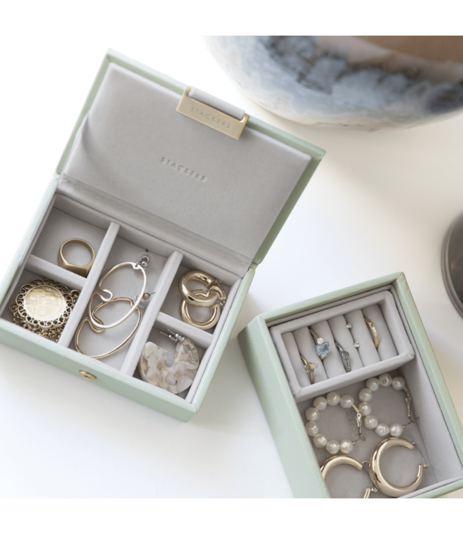 Micro 2-Set / Sage Green & Grey Velvet