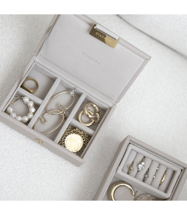 Micro 2-Set / Taupe & Grey Velvet