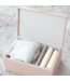 Home Storage Box Medium / Blush & Grey Velvet