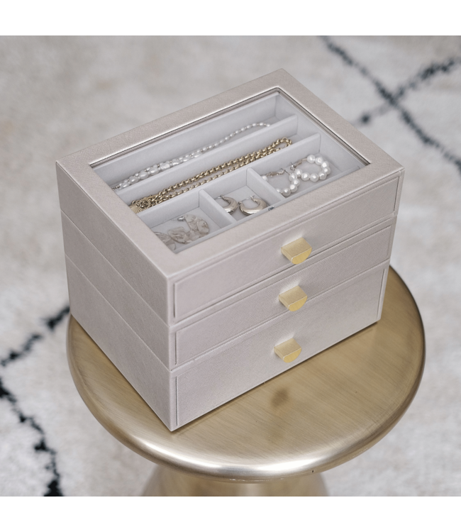 Classic Drawer 3-Set / Taupe & Grey