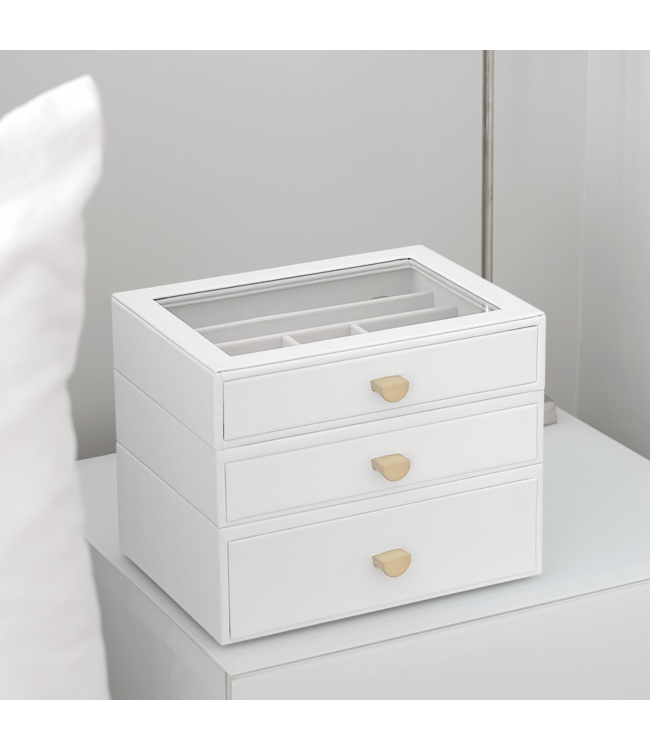 Classic Drawer 3-Set / Pebble White & Grey