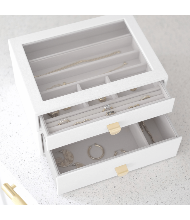 Classic Drawer 2-Set / Pebble White & Grey