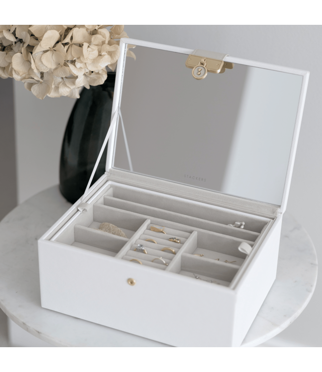 Classic "Luxury" Sieradendoos / Pebble White