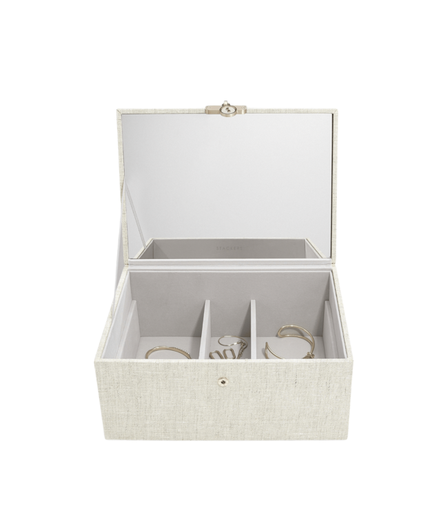 Classic "Luxury" Sieradendoos / Oatmeal & Linen