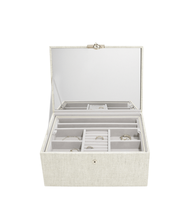 Classic "Luxury" Schmuckkasten / Oatmeal & Linen