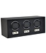 Triple Watch Winder | Black + GRATIS 10 Extra Watch Pads