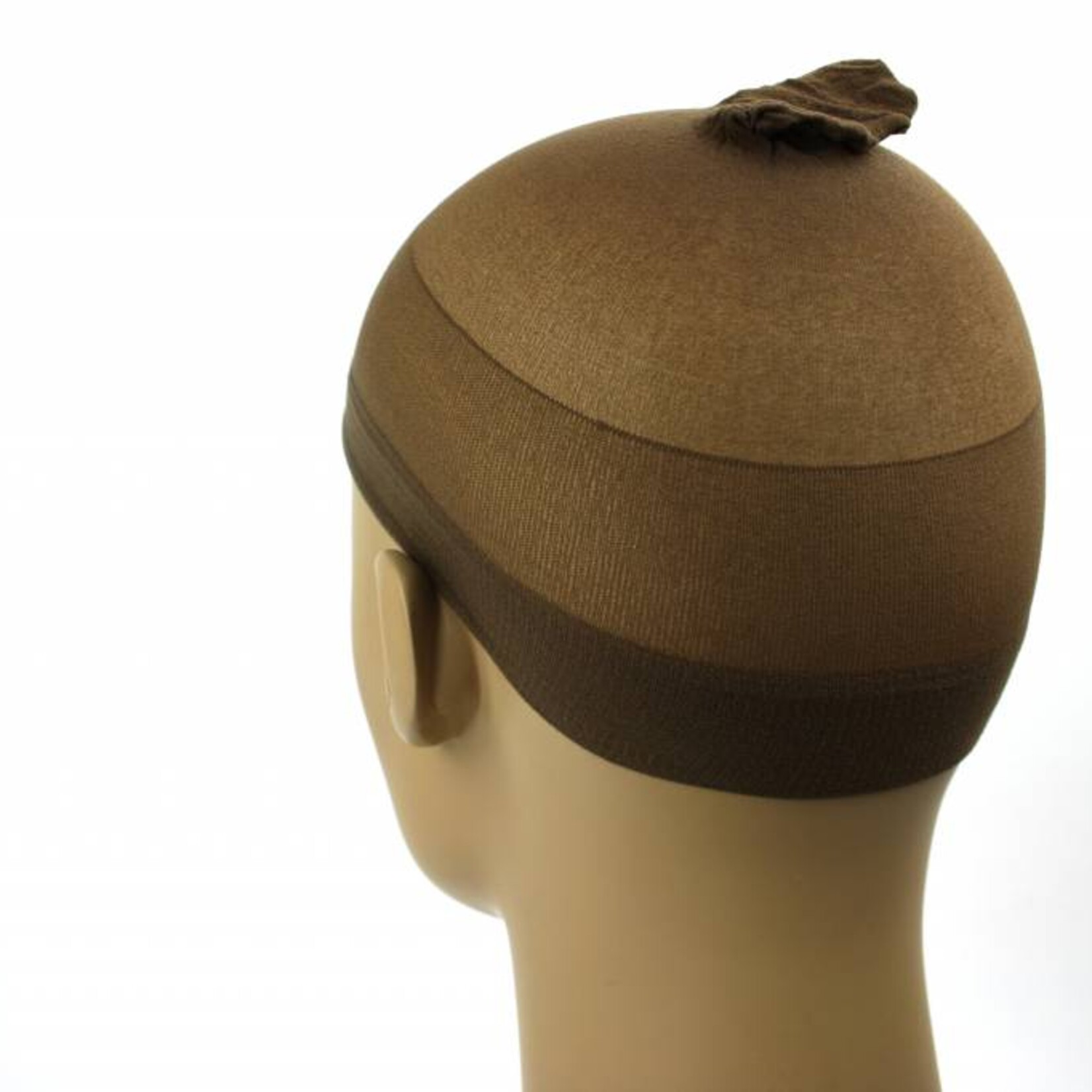 Wig cap bruin (Per stuk)