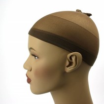 Wig cap bruin (Per stuk)