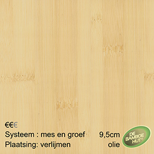 Bamboevloeren Bamboe Supreme ecru PP transparant geolied