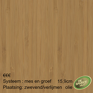 Bamboevloeren Bamboe Elite caramel SP geolied