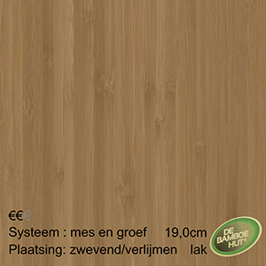 Bamboevloeren Bamboe Large caramel SP gelakt