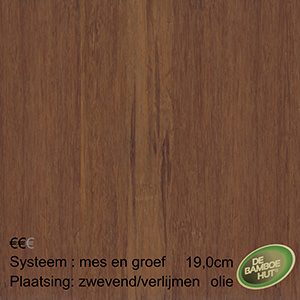 Bamboe Elite caramel DT gelakt