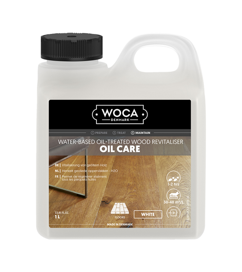 schoonmaak-onderhoud Woca Oil Care Wit 1 Liter