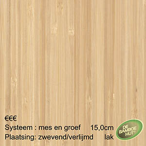 Bamboe Elite naturel side pressed gelakt