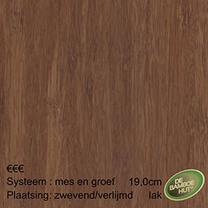 Bamboe Large caramel density gelakt
