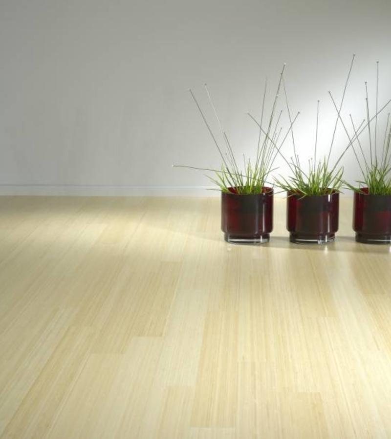 Bamboevloeren Bamboe Supreme ecru plain pressed voorgeolied