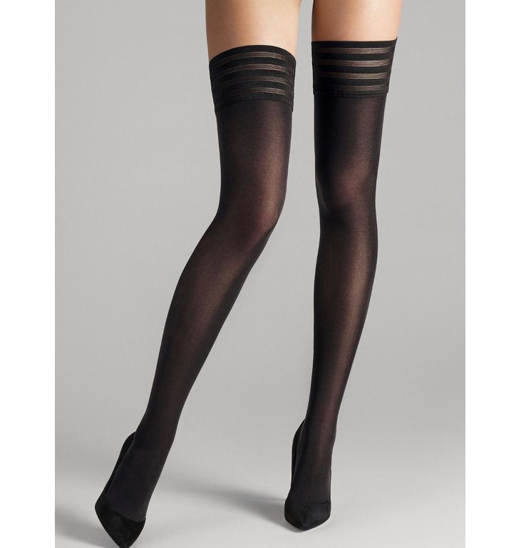Wolford Wolford Black Velvet De Luxe 50 Stay Up 20942