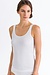 Hanro White Cotton Seamless tank top