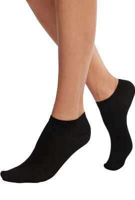 Wolford Black Sneaker Cotton Socks