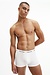 Calvin Klein White Cott.Str. Low Rise Trunk 3pk