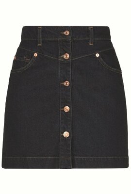 7 For All Mankind Denim Dark Blue Mini Skirt