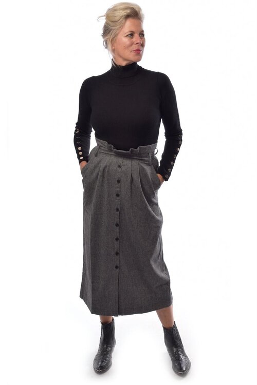 Ba&sh Grey Skirt