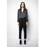 Zadig & Voltaire Black Blouse Tink Satin Tunic