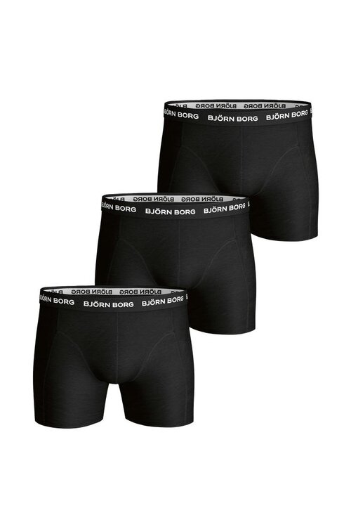 Bjorn Borg Black Shorts 3-pack smalle band