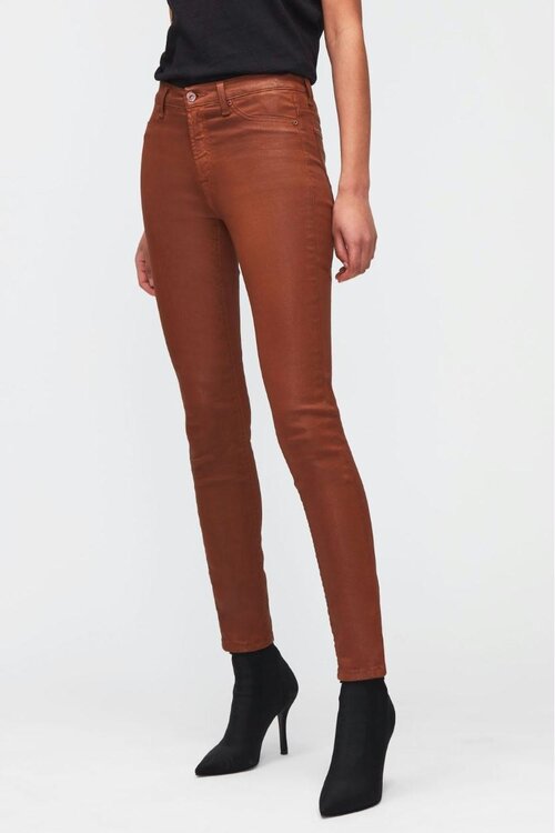 7 For All Mankind Camel Highwaist Skinny