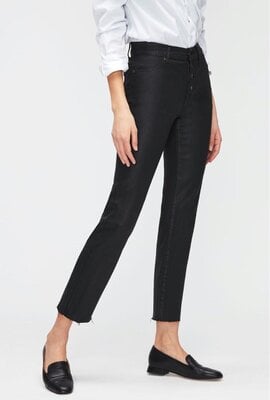 7 For All Mankind Black Straigt Cropped