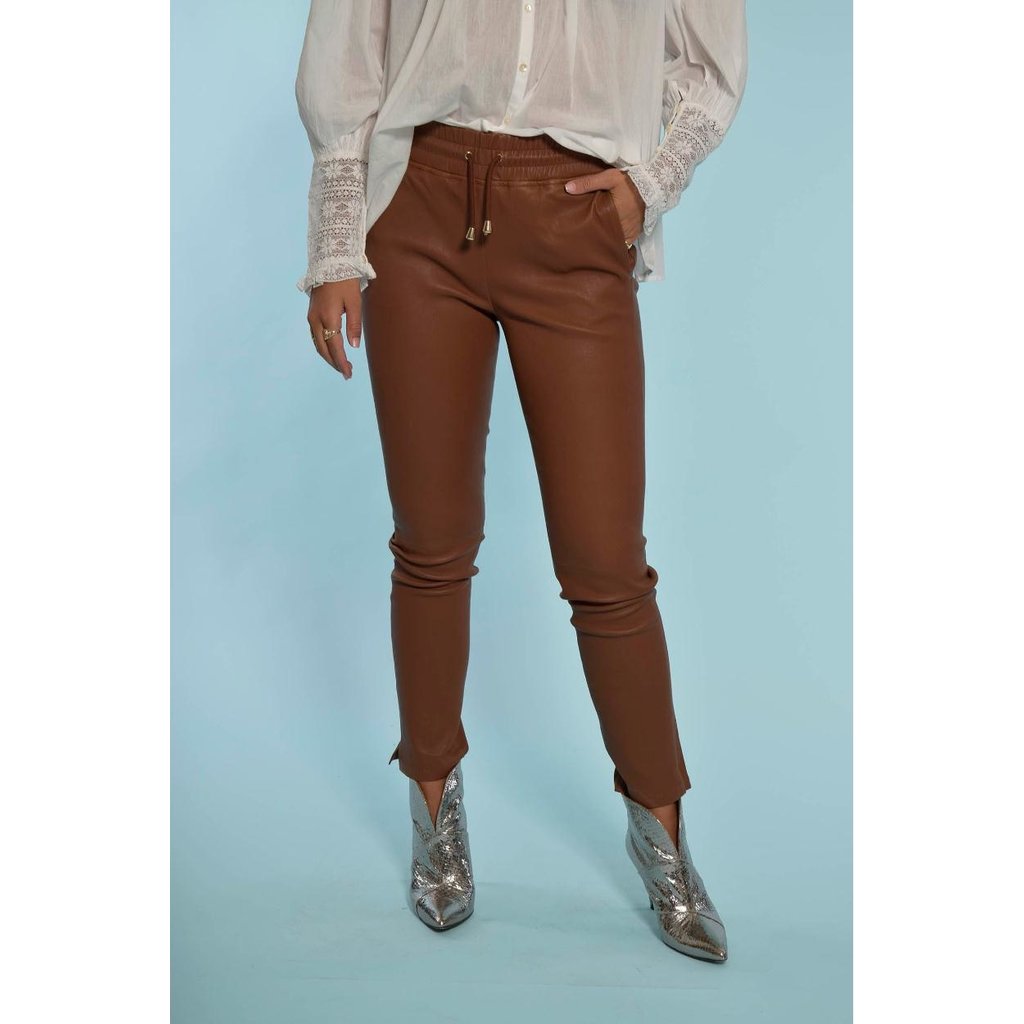 arma leren broek zwart