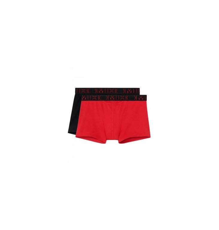 HOM Black / Red Boxer brief H01 2 Pack