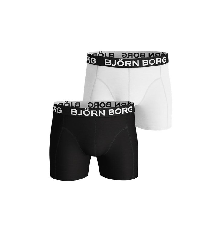 Bjorn Borg Black/White Shorts 2-pack brede band