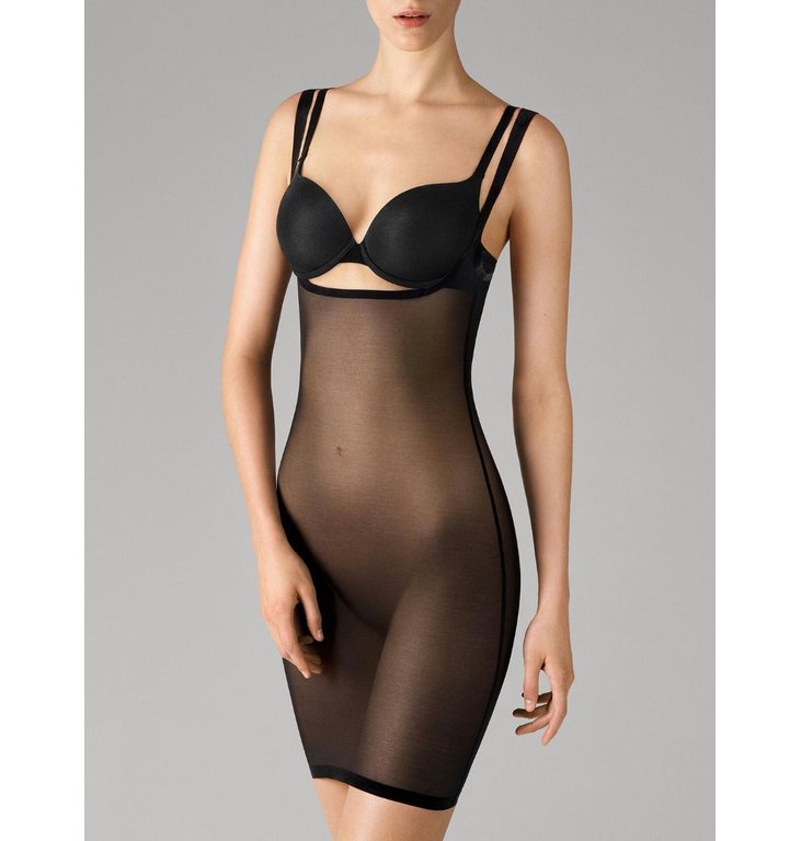 Wolford Wolford Black Tule Forming Dress 59676