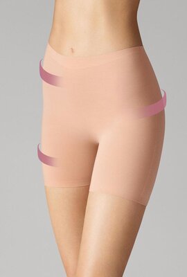 Wolford Rose Tan Cotton Control Shorts