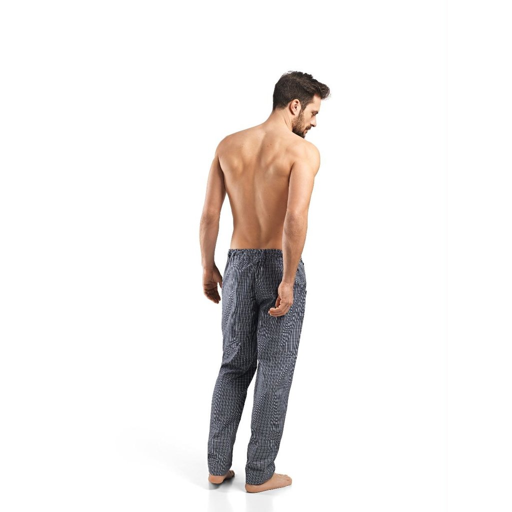 Hanro Grey Check Night & Day Long Pants 075436