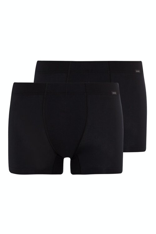 Hanro Black Cotton Essentiel 2-pack