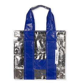 10Days 10Days Silver shopping bag woven 20-966-2201
