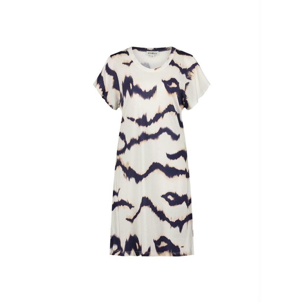 Cyell Zebra Print Short Sleeve Dress 230515