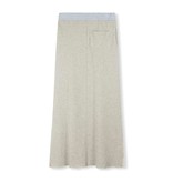 10Days Light Grey long skirt fleece 20-101-2201