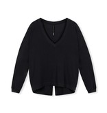 10Days Dark Grey Blue soft v-neck sweater 20-775-2201