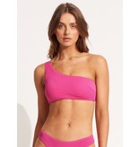 Seafolly Pink One Shoulder Top 31018-861