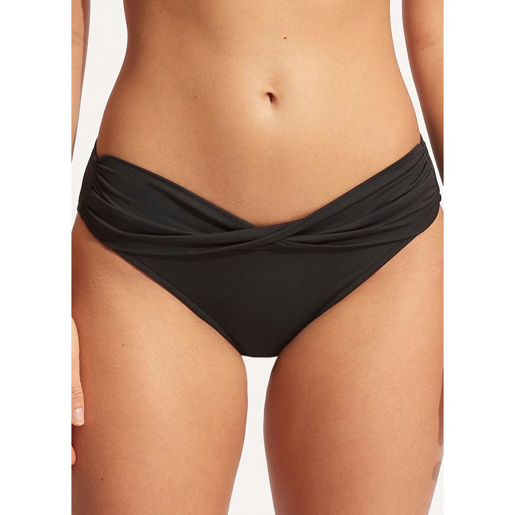 Seafolly Black Twist Band Hipster 44320-942