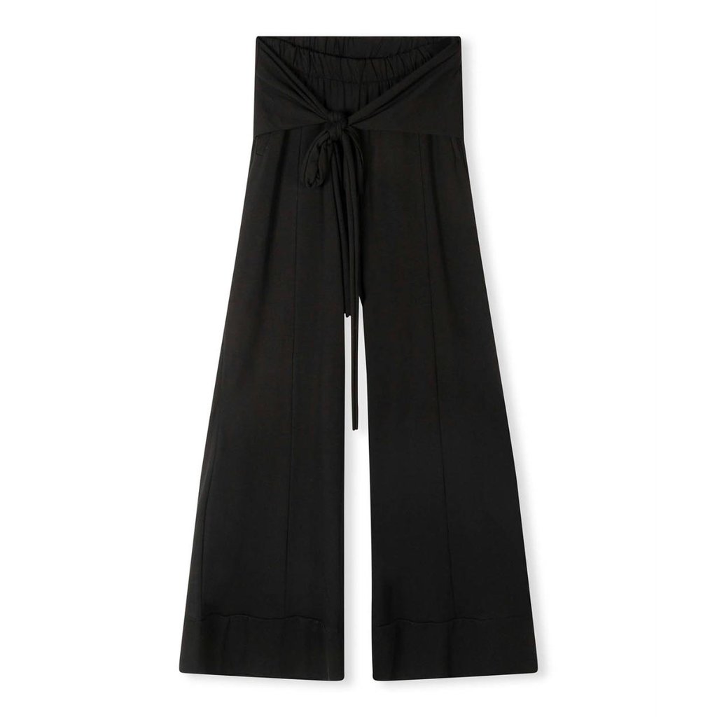 10Days Black belted wide pants 20-006-2202