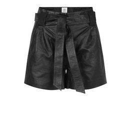 Second Female Second Female Black Verna Leather Shorts 55850