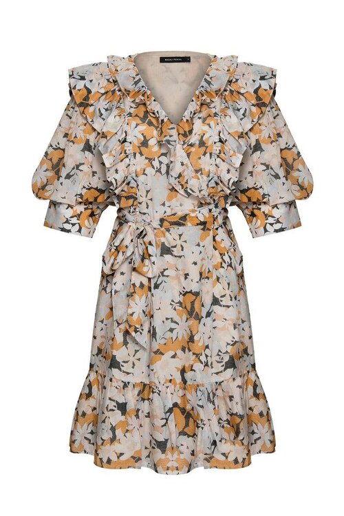 Magali Pascal Vintage Bloom Dark Mini-Dress