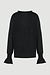 Wolford Black Cashmere Loose Top Long Sleeve